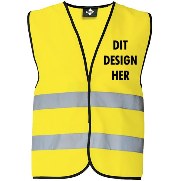 Sikkerhedsvest med 2 refleksstriber Thumbnail